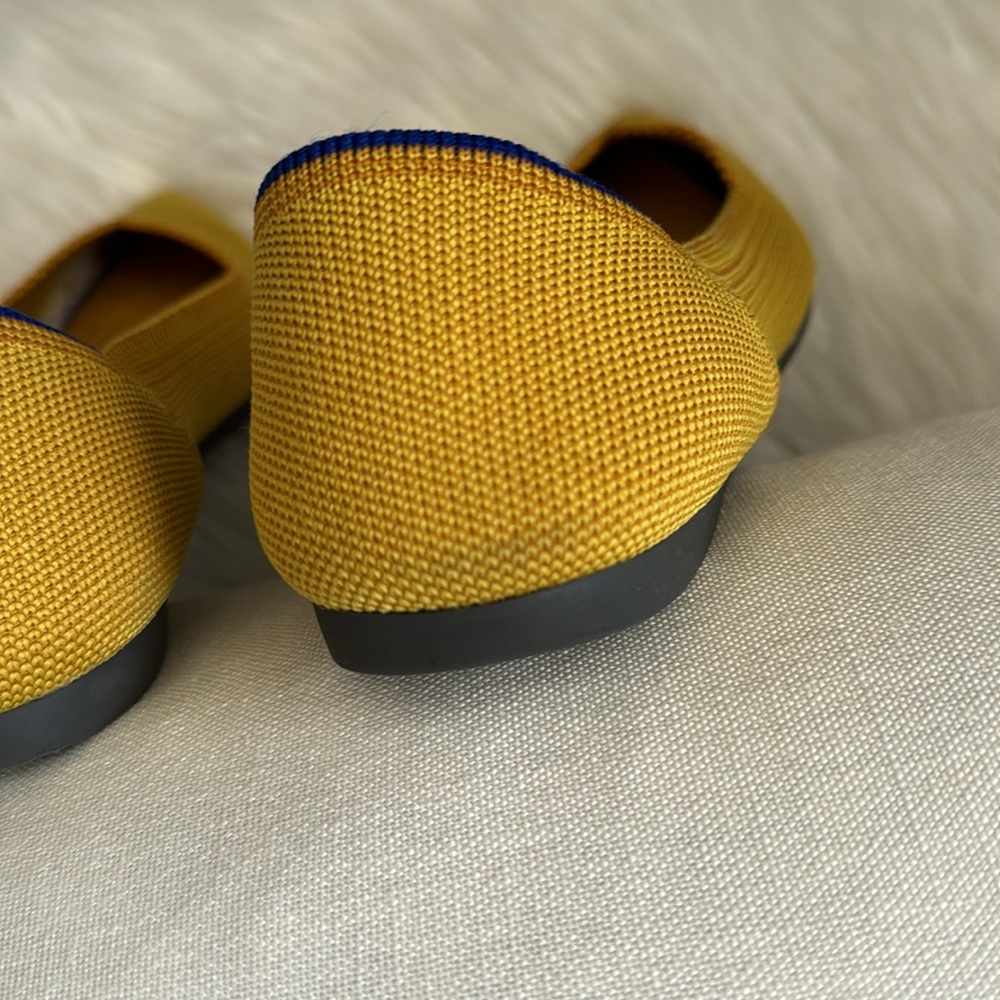 Rothy's "Retired" The Point Flat Marigold Color Size 8 - Picture 7 of 12